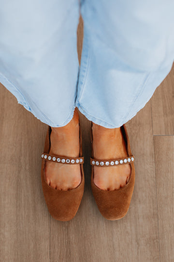 Setting Things Straight Ballet Flats - Mocha