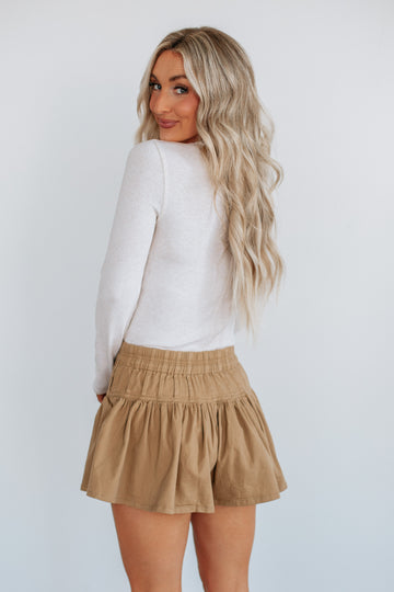 Tawny Flared Shorts