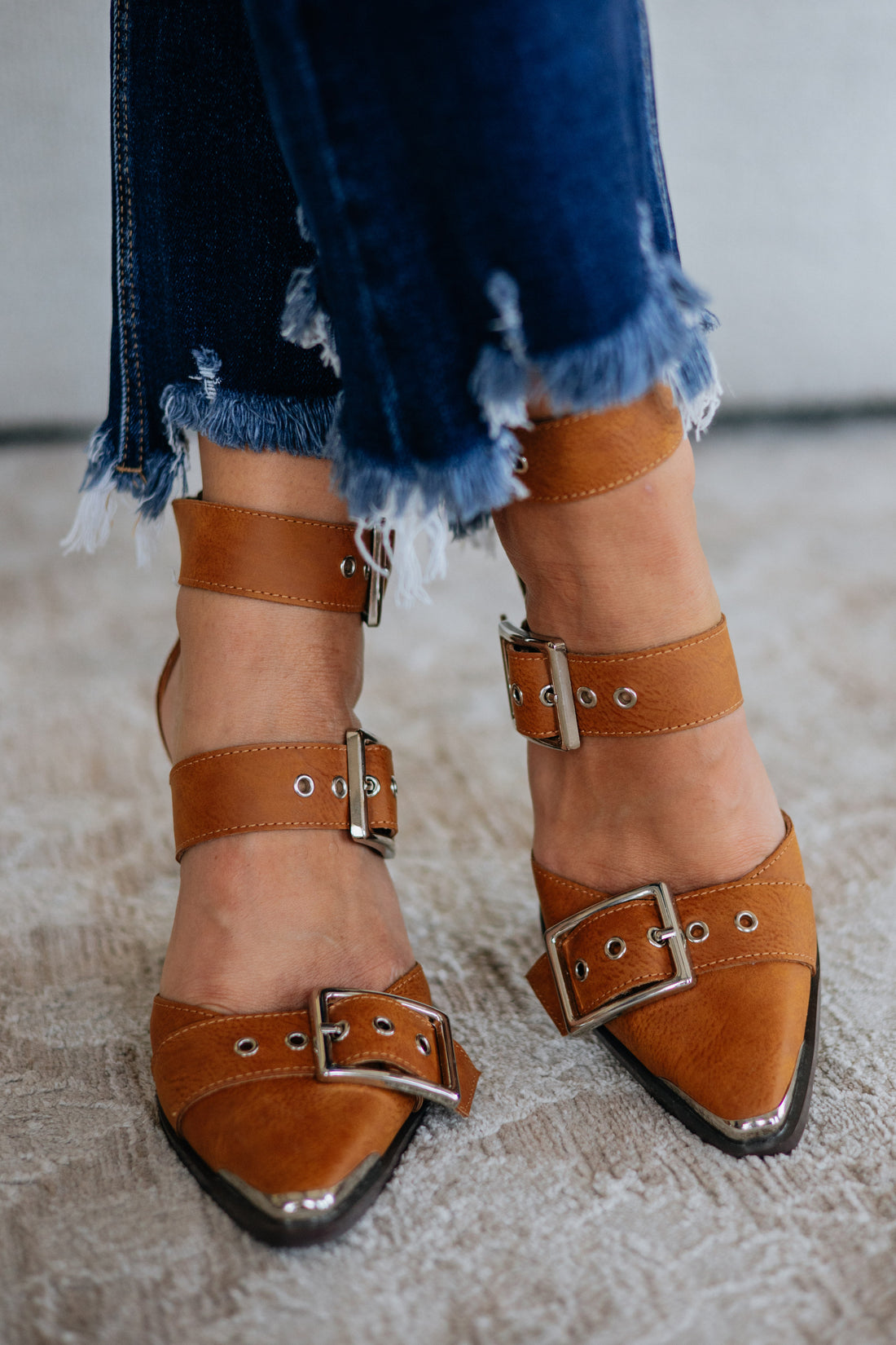 Proving My Point Heels - Cognac