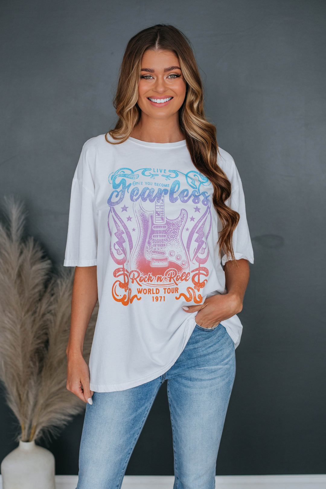 Fearless Graphic Tee - Ivory