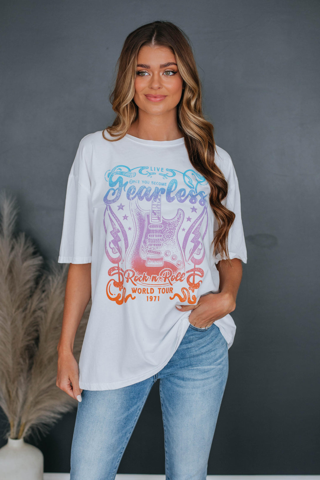 Fearless Graphic Tee - Ivory