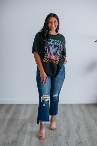 Fearless Graphic Tee - Vintage Black