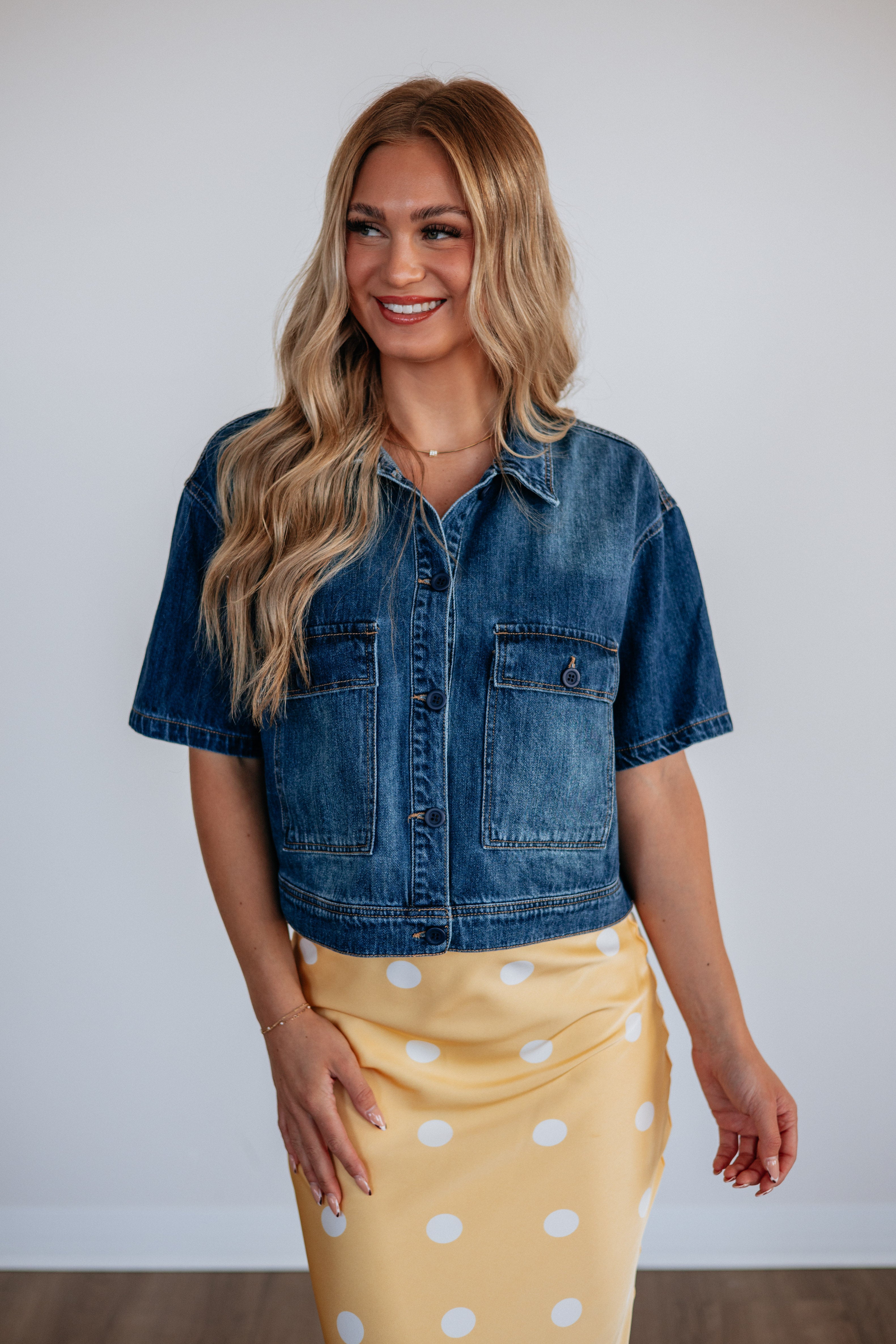 Audley Risen Denim Top