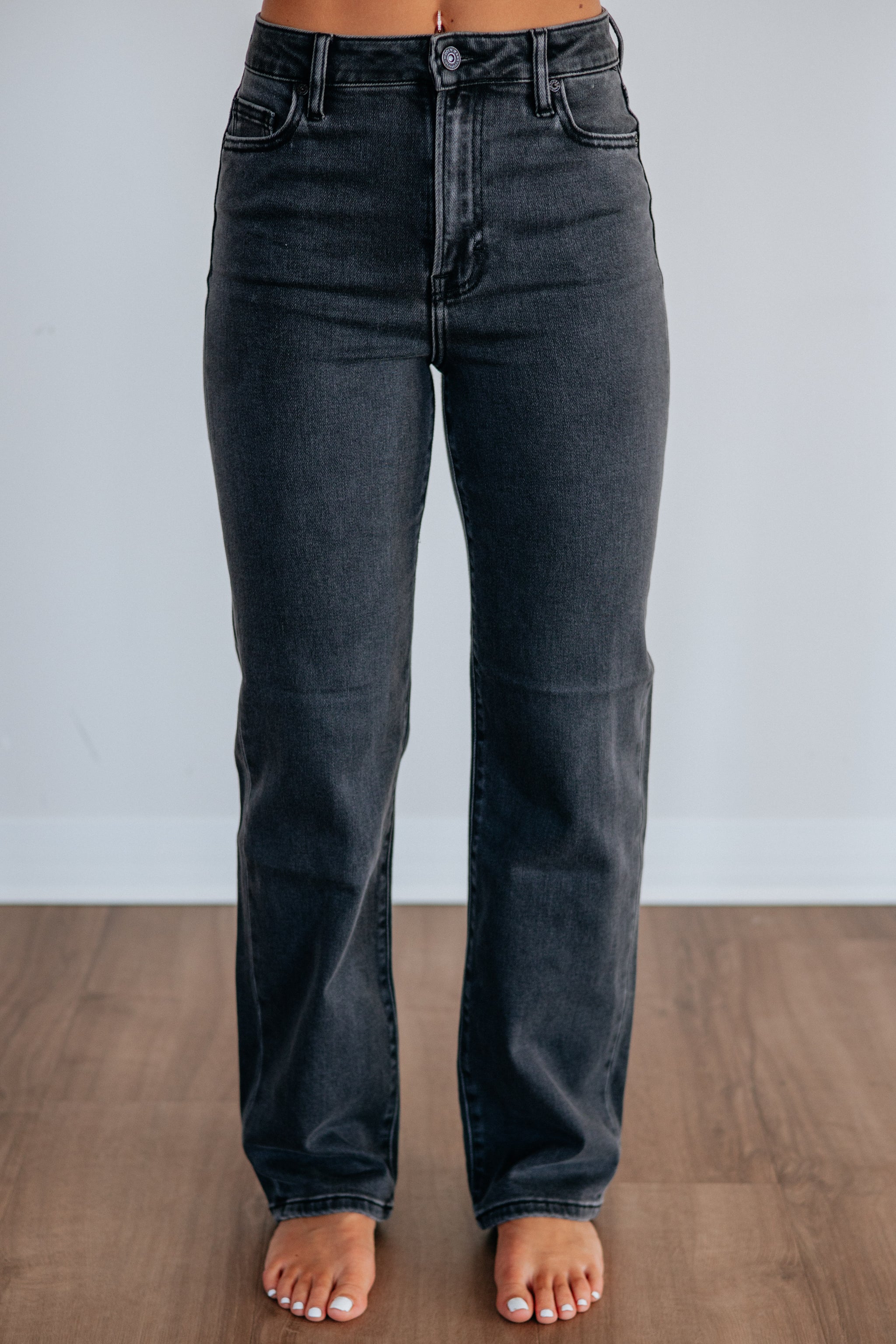 Ella Hidden Jeans - Vintage Black