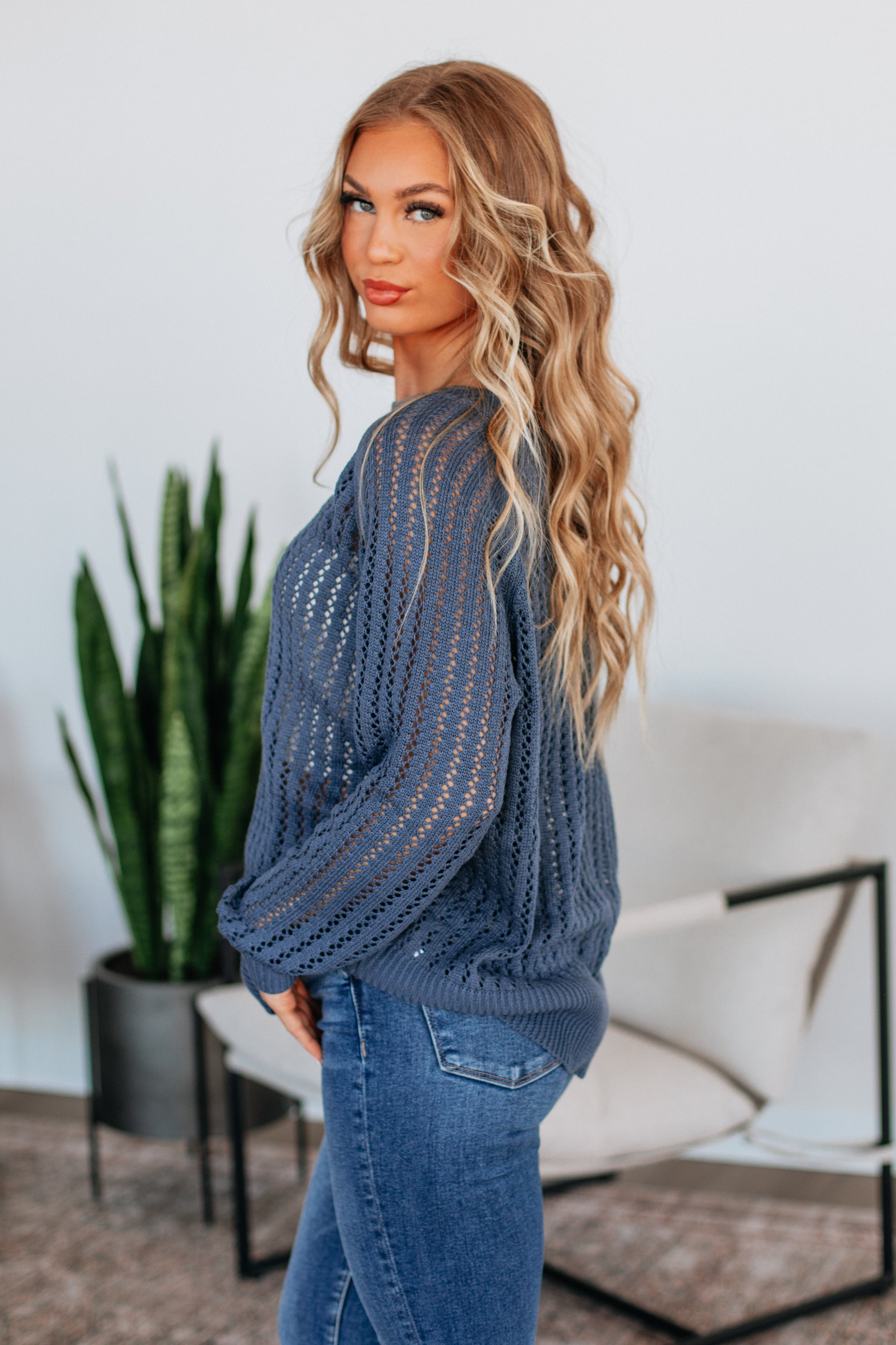 Mariza Sweater - Steel Blue