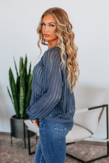 Mariza Sweater - Steel Blue
