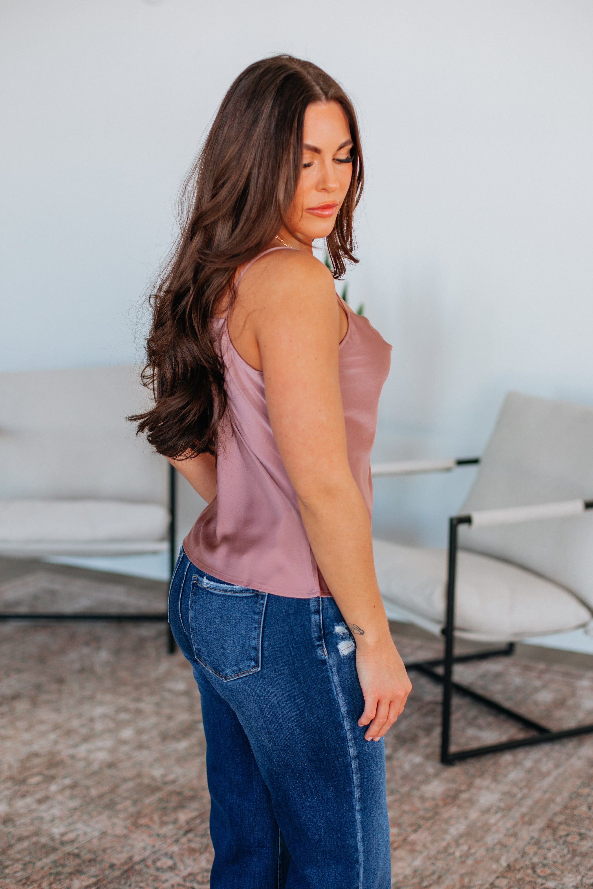 Katya Satin Tank