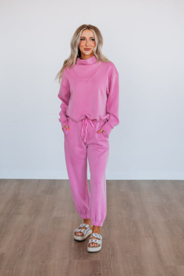Teleri Lounge Top - Bubblegum