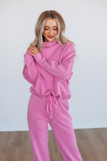 Teleri Lounge Top - Bubblegum