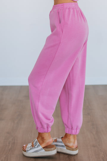 Teleri Lounge Joggers - Bubblegum