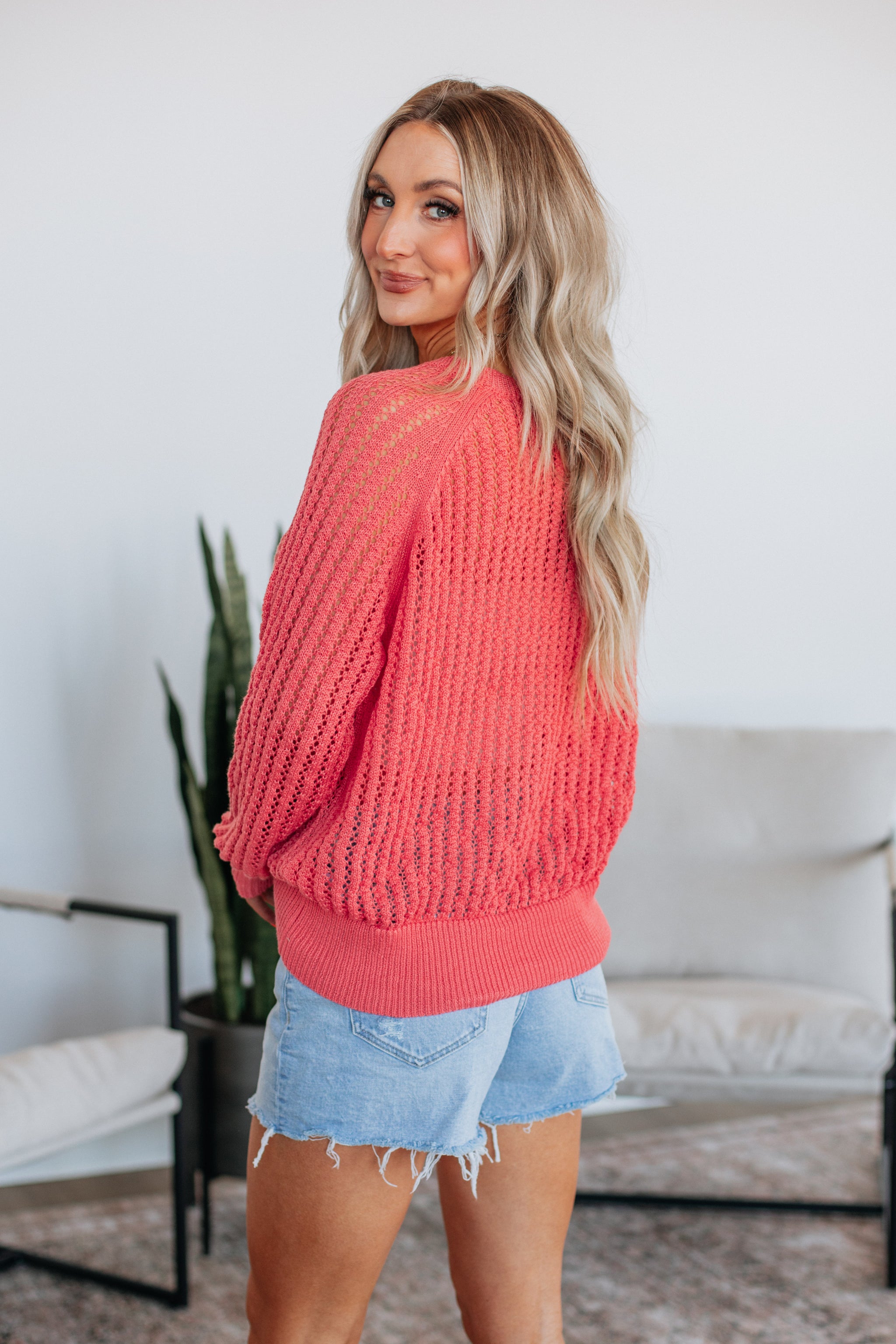 Mariza Sweater - Coral