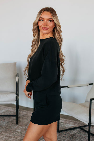 Luxley Lounge Sweatshirt - Black