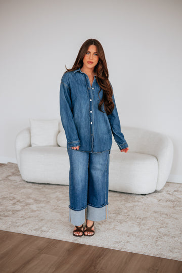 Renea Risen Denim Shacket