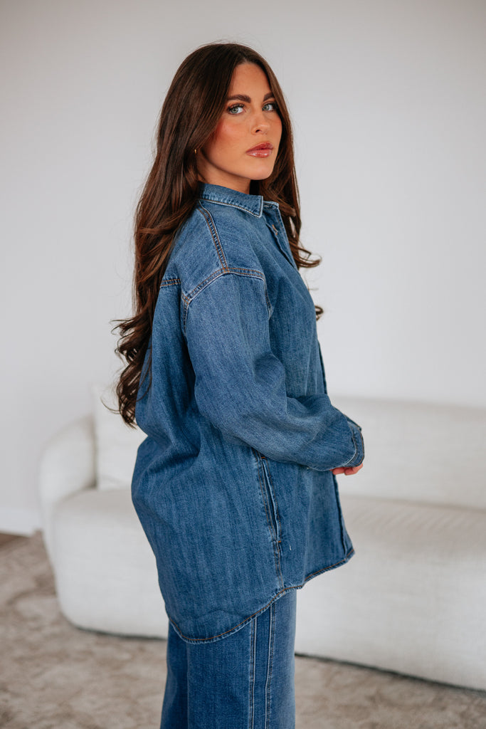 Renea Risen Denim Shacket