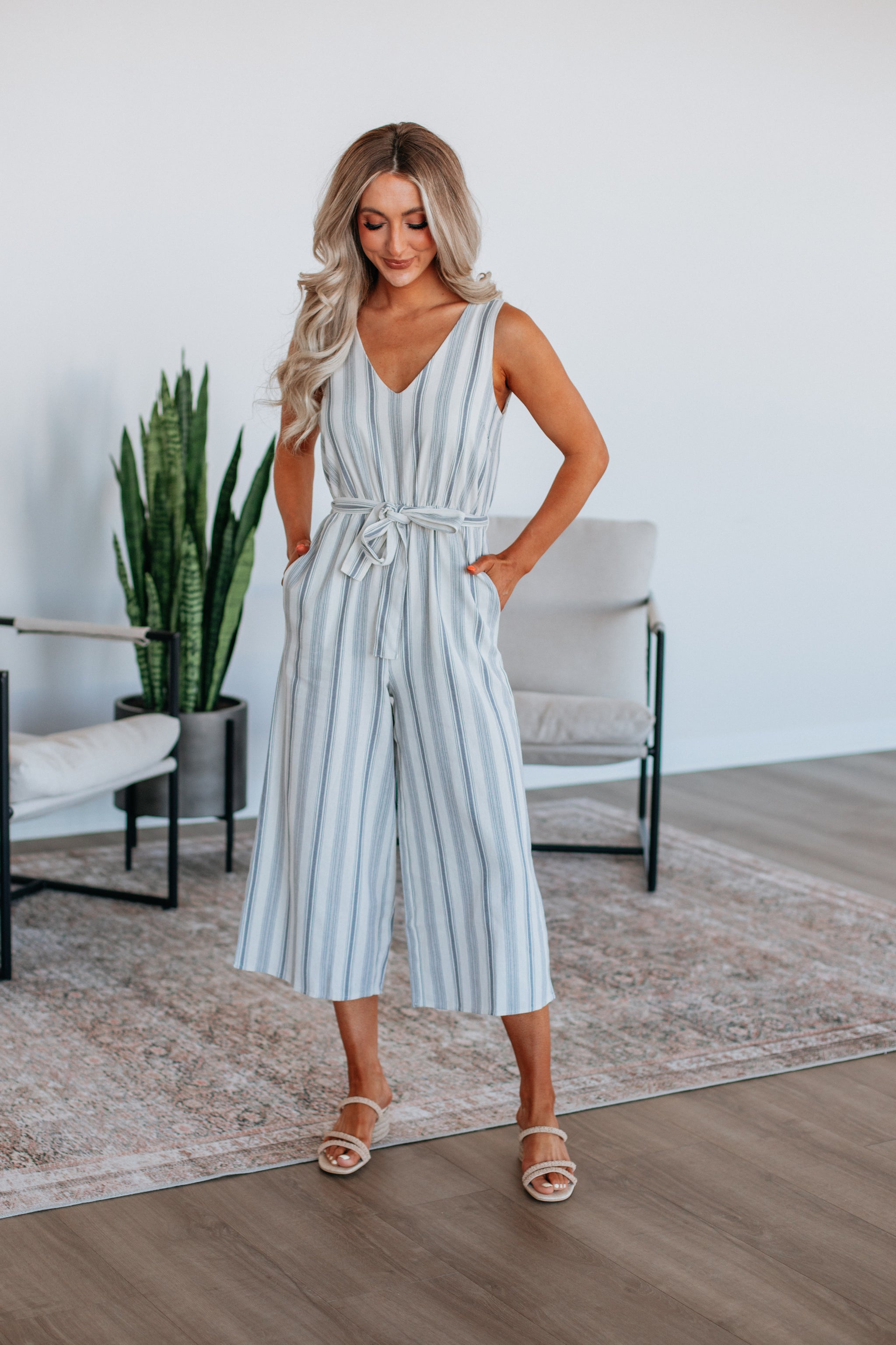 Miriam Striped Jumpsuit