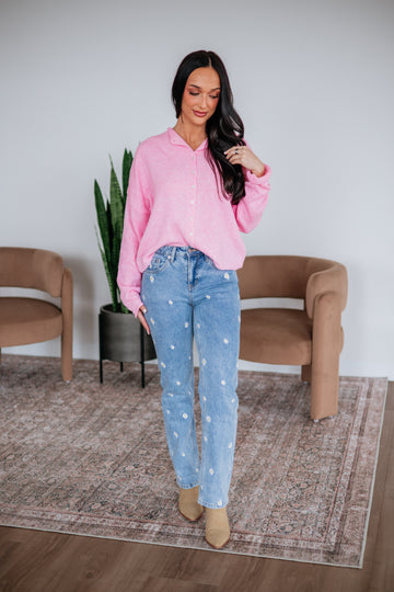 Brooke Cardigan - Cotton Candy