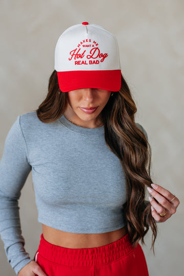 Makes Me Want A Hot Dog Trucker Hat