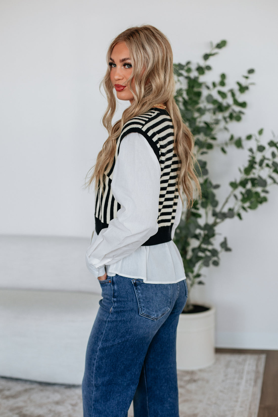 Keelan Contrast Top