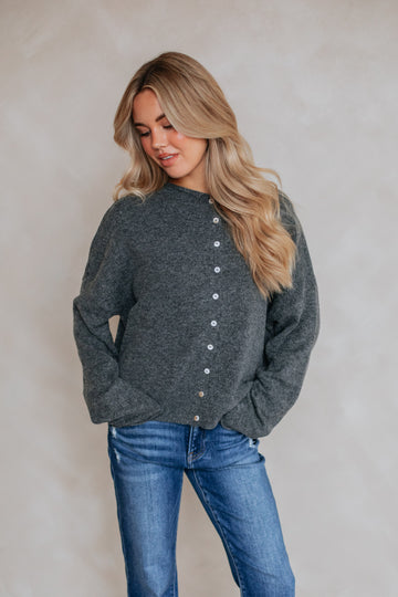 Brooke Cardigan - Charcoal