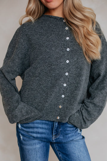 Brooke Cardigan - Charcoal