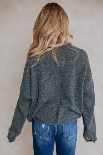 Brooke Cardigan - Charcoal