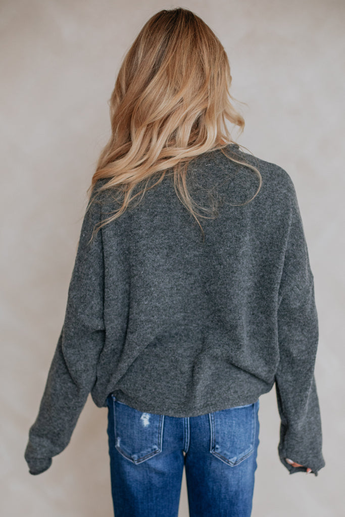 Brooke Cardigan - Charcoal