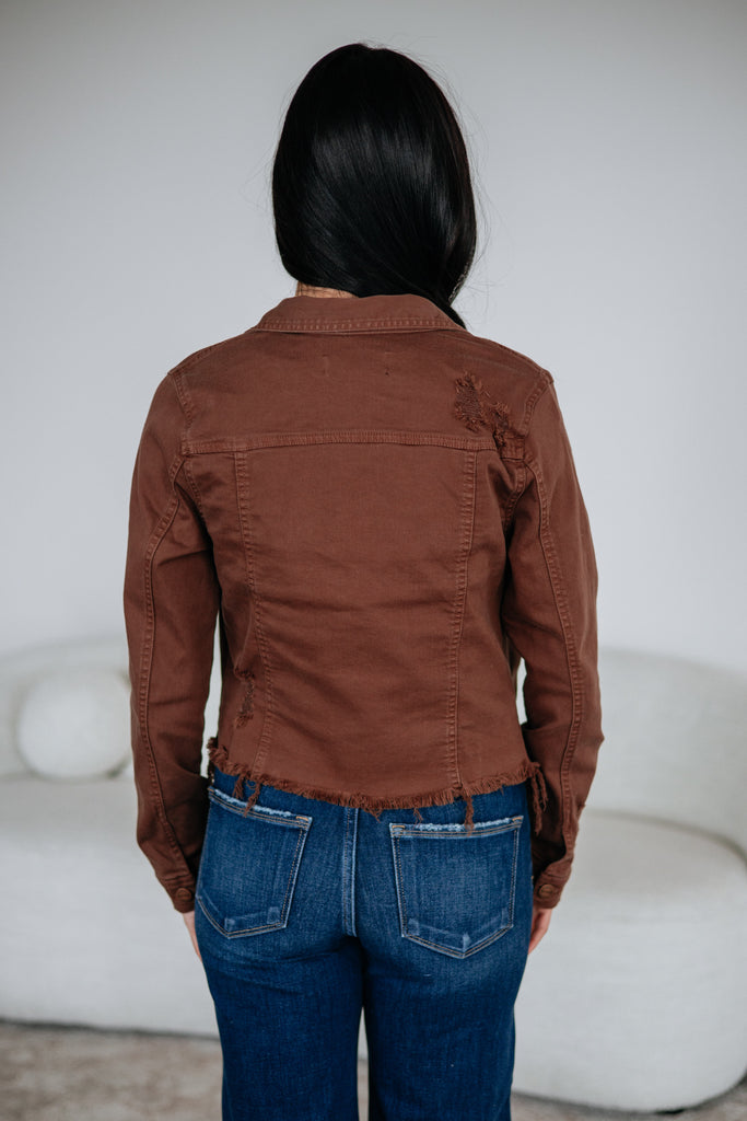 Gemma Risen Denim Jacket - Mocha