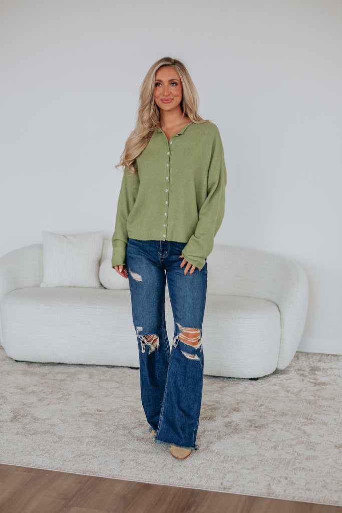 Brooke Cardigan - Matcha