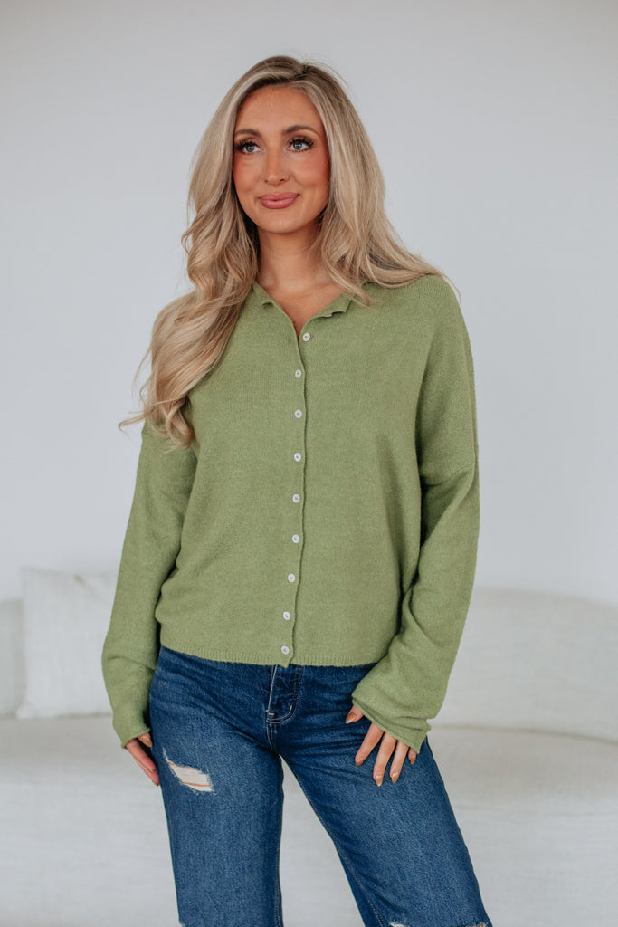 Brooke Cardigan - Matcha