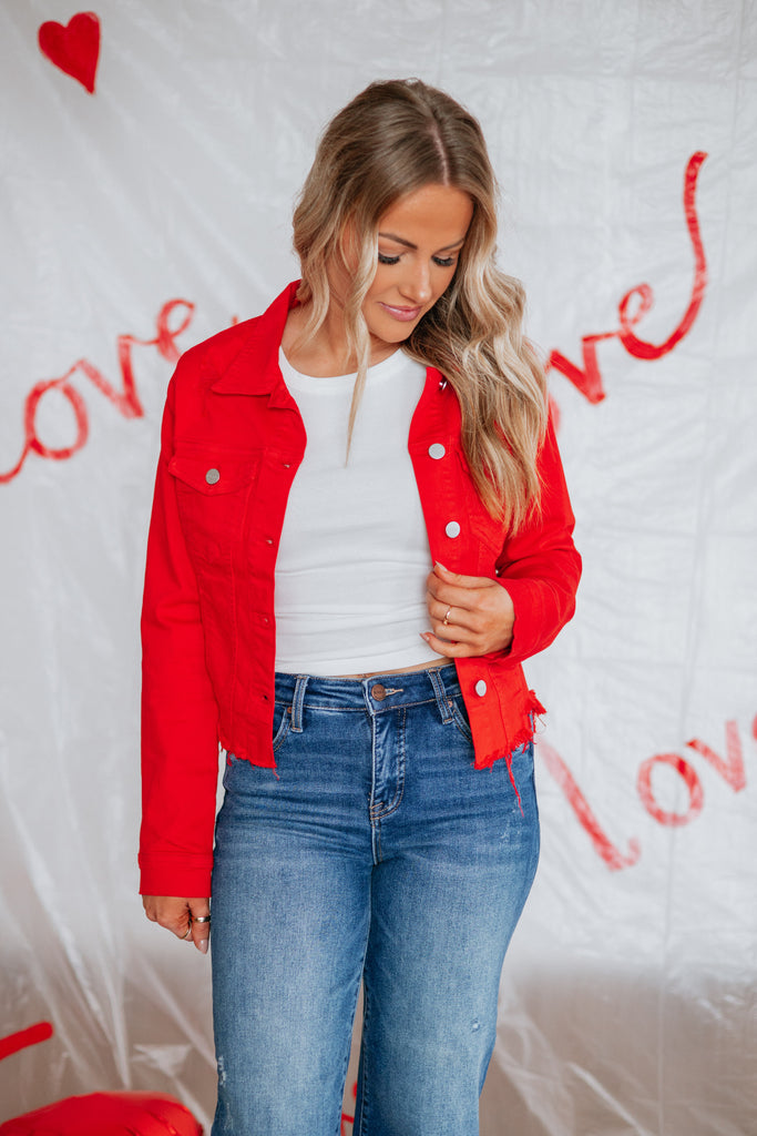 Gemma Risen Denim Jacket - Fiesta