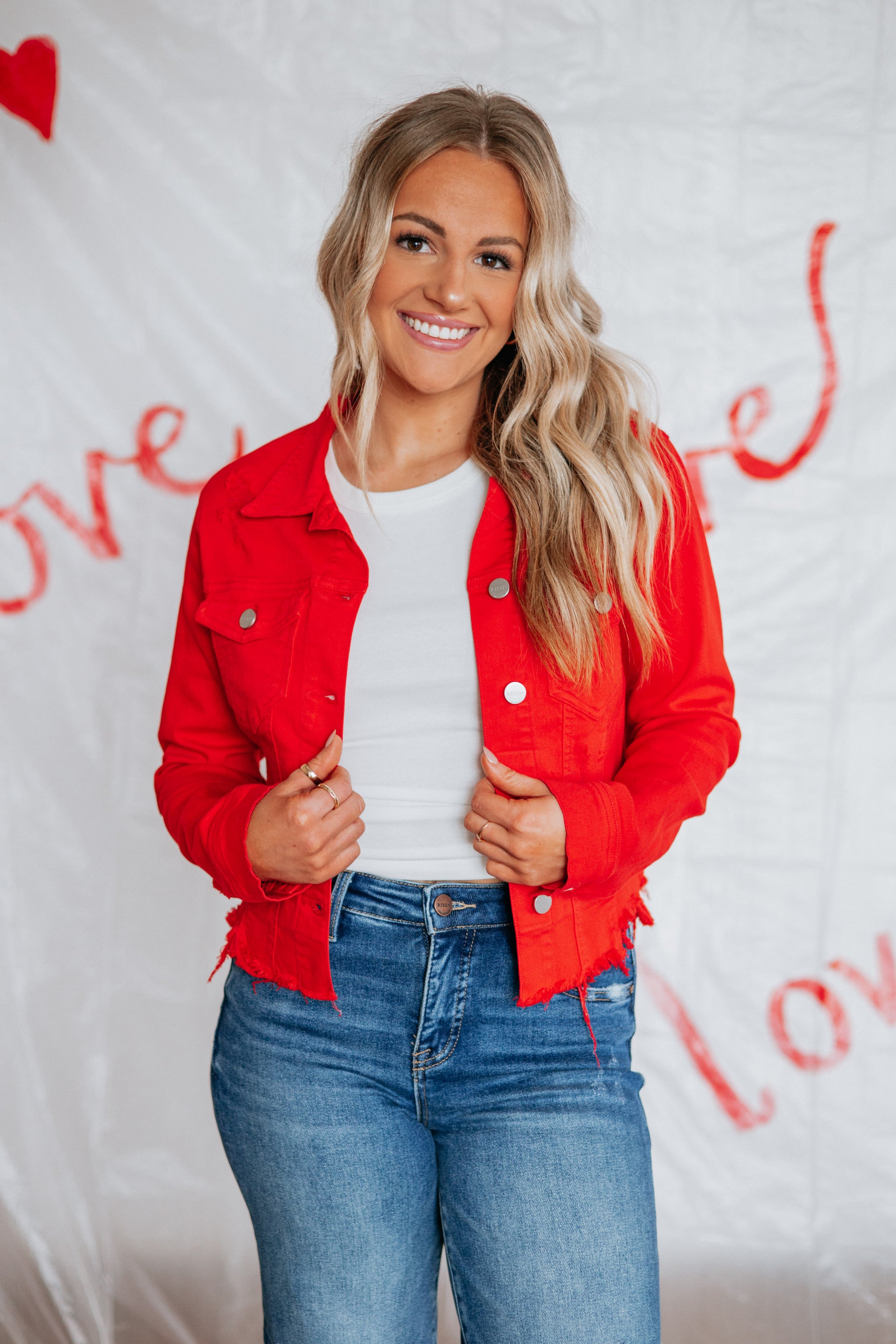 Gemma Risen Denim Jacket - Fiesta