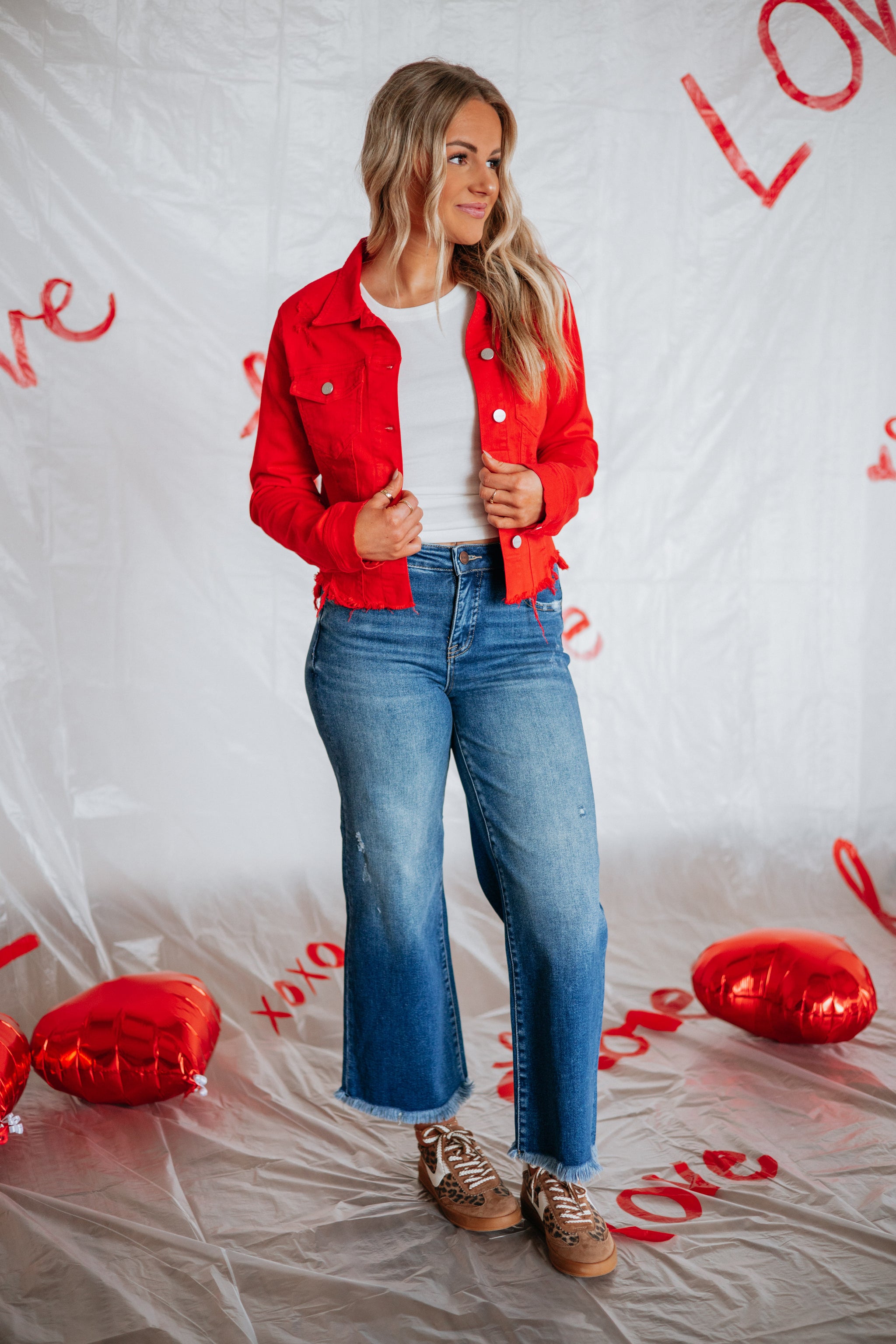 Gemma Risen Denim Jacket - Fiesta