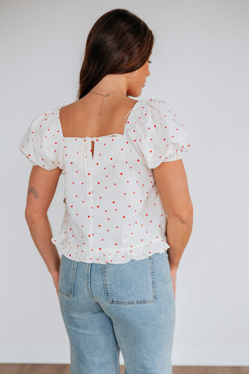 Destinee Polka Dot Top