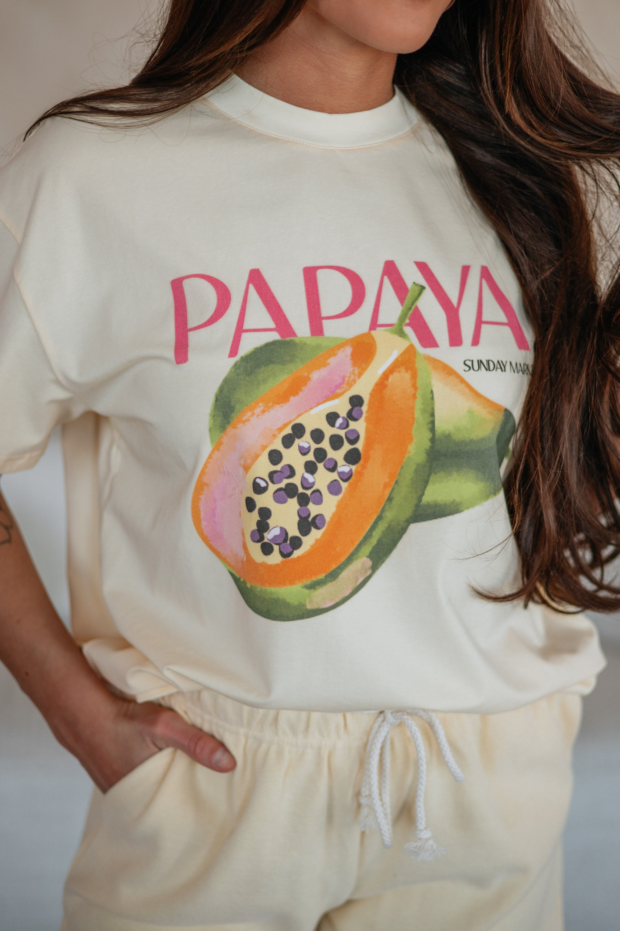 Papaya Graphic Tee