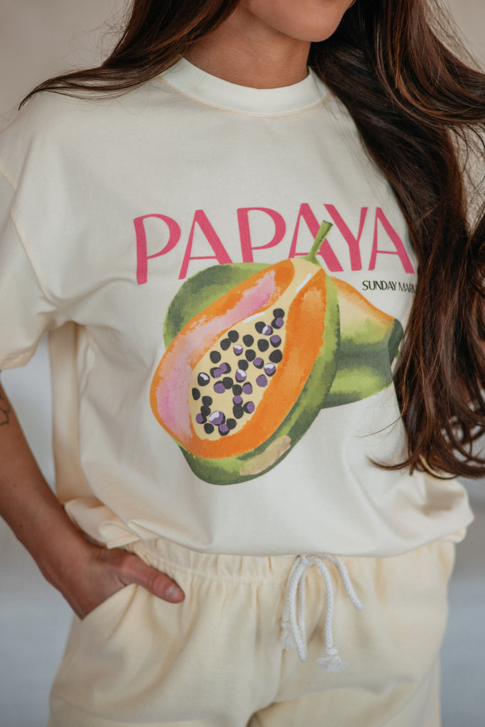 Papaya Graphic Tee