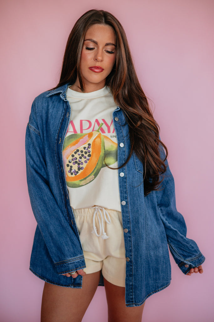 Papaya Graphic Tee