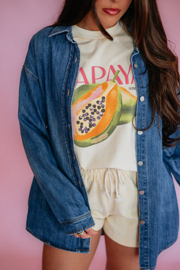 Papaya Graphic Tee