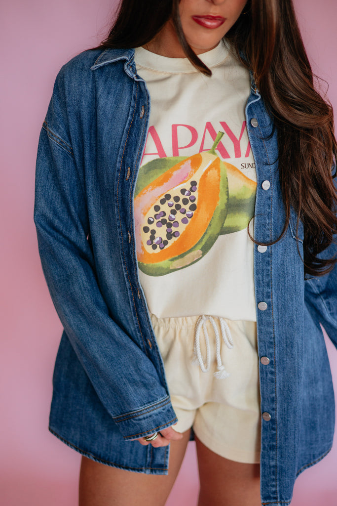 Papaya Graphic Tee