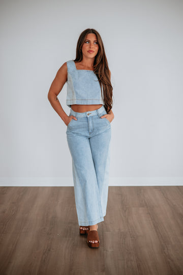 Jadia Denim Tank