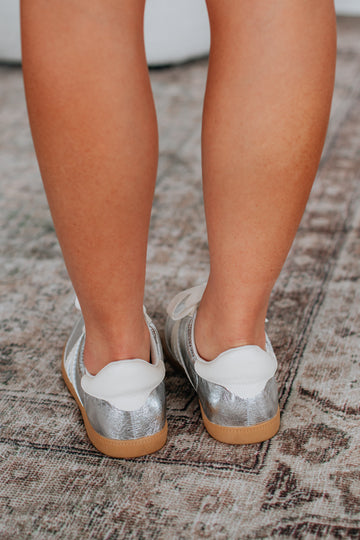 Can't Be Bothered Sneakers - Silver