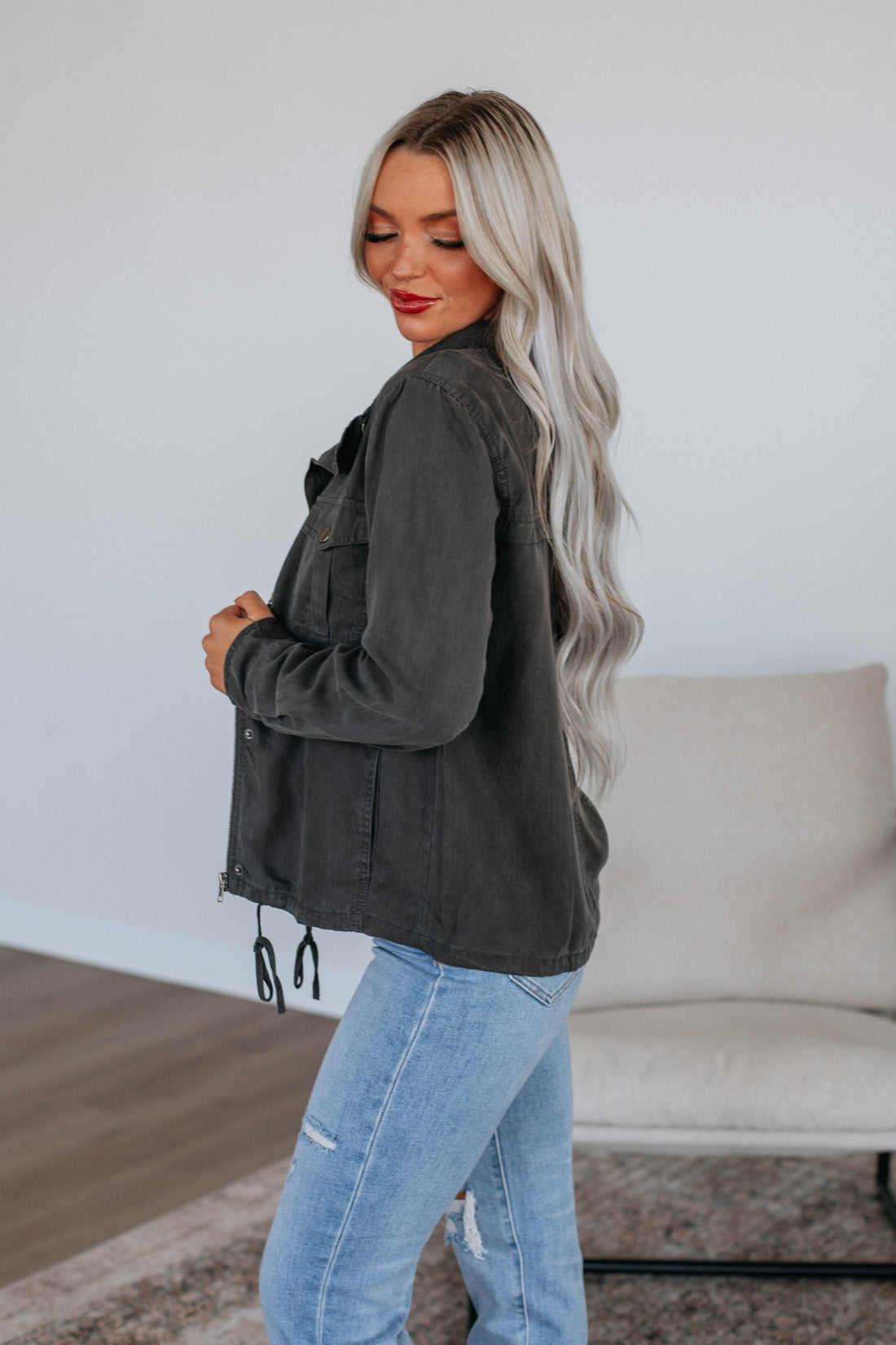 Finnegan Lightweight Jacket - Charcoal