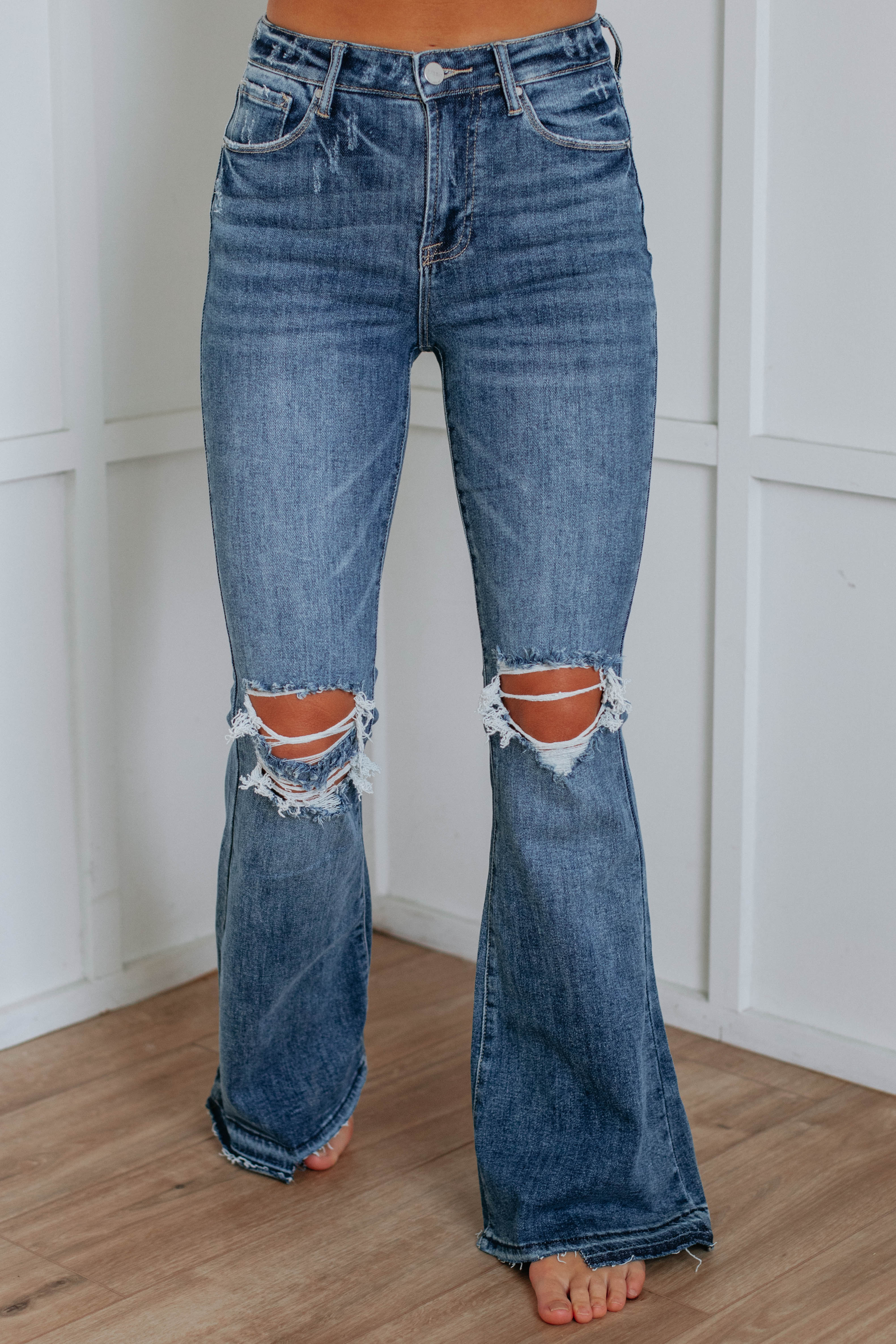Francie Risen Flare Jeans – Wild Oak Boutique