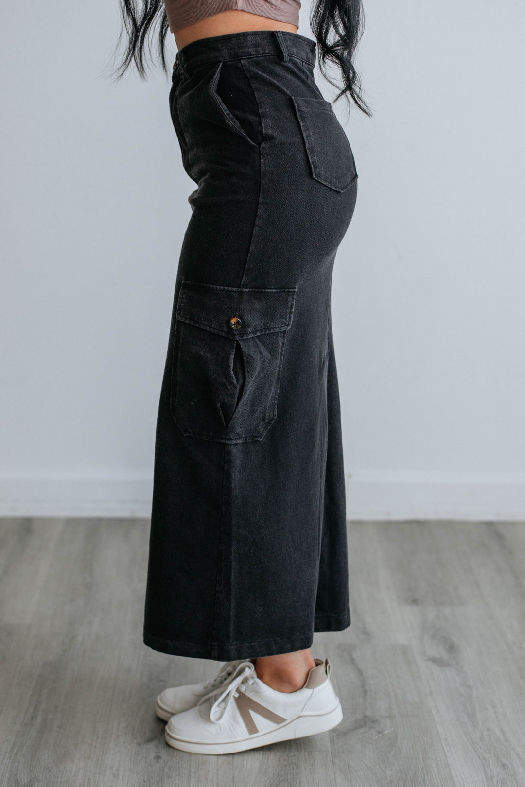 Garrow Cargo Skirt - Black