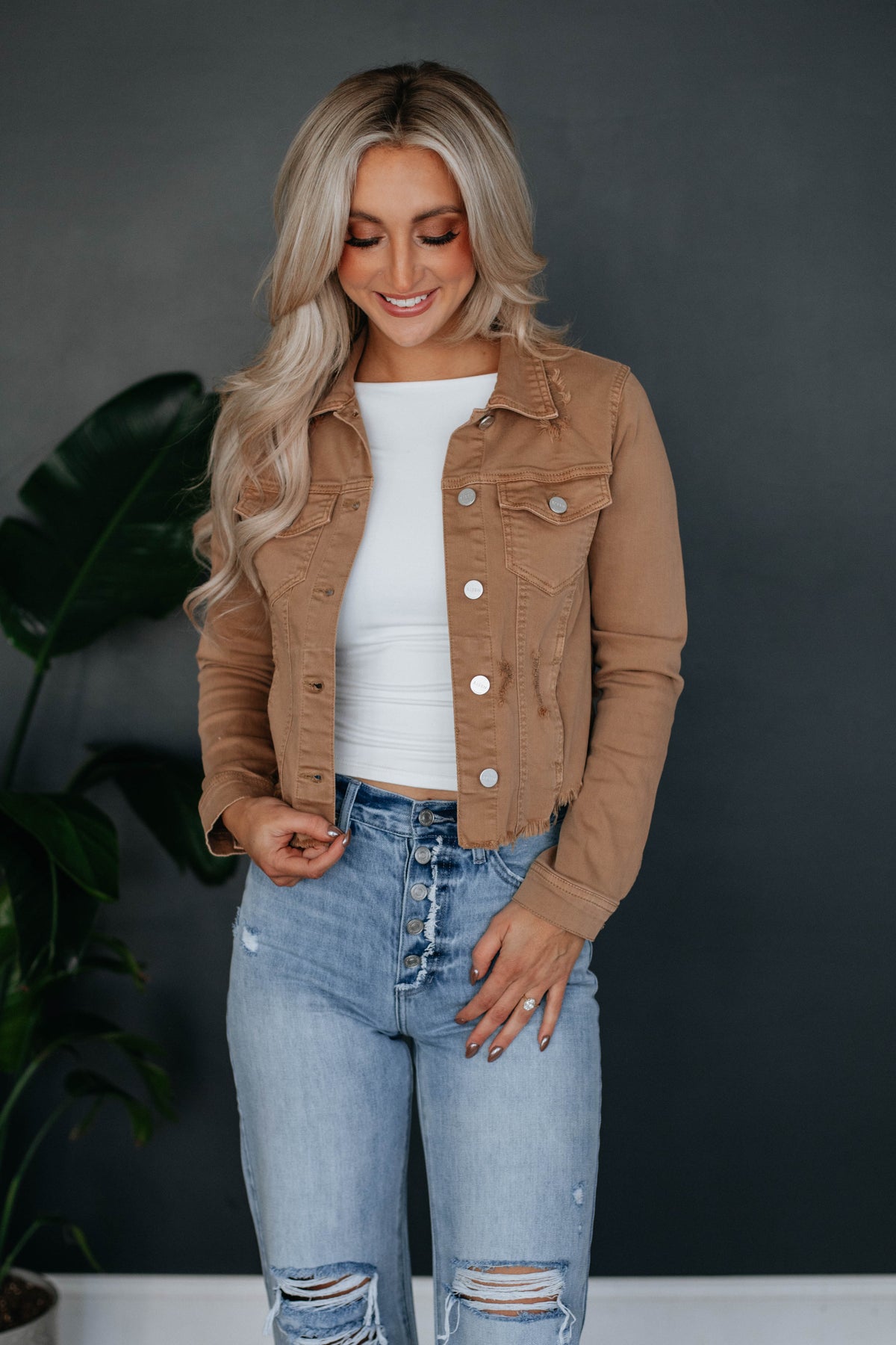 Gemma Denim Jacket Cocoa