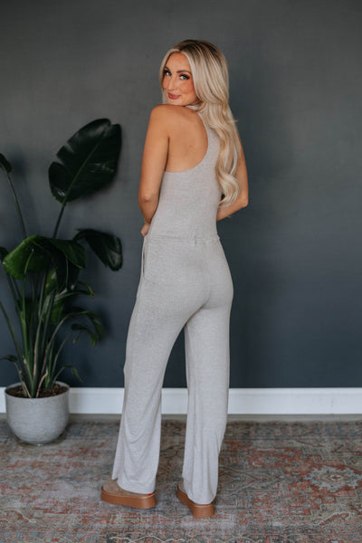 Get Comfy Jumpsuit - Mocha