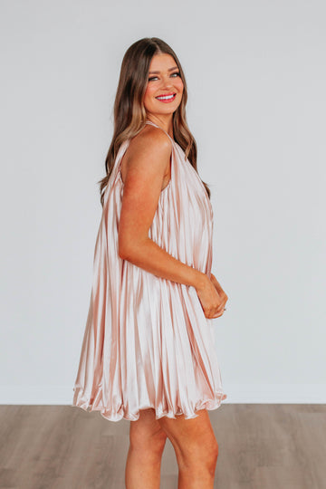 Get In The Groove Dress - Pink Gloss