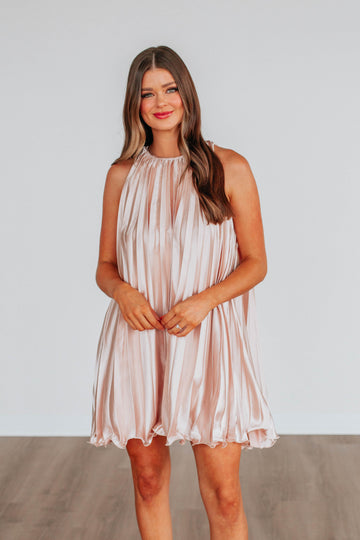 Get In The Groove Dress - Pink Gloss