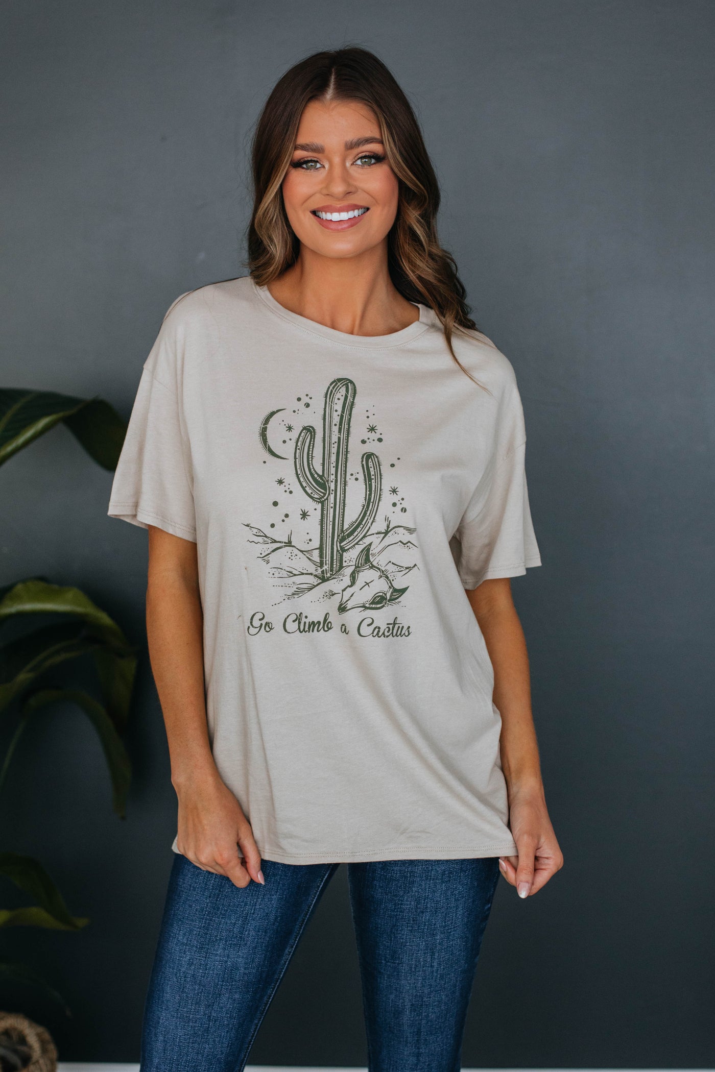 Go Climb A Cactus Graphic Tee