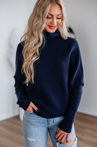 Gretchen Dolman Sweater - Navy