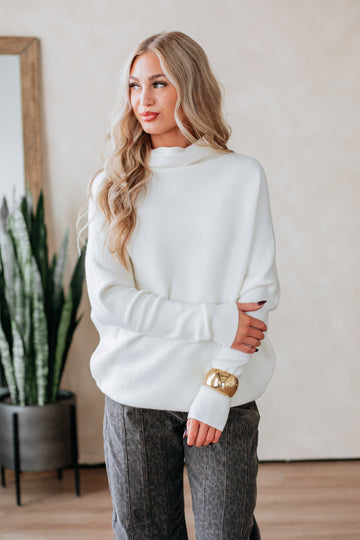 Gretchen Dolman Sweater - Cream